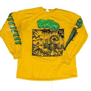 Sanguisugabogg Glow in the Dark Long Sleeve Shirt - Distressed - Size XL